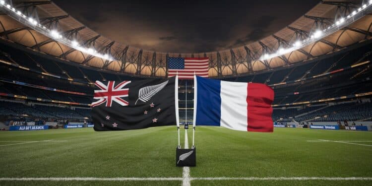 Un Possible Match All Blacks – XV de France aux États-Unis ? - Viral Mag Coup de théâtre dans le rugby mondial les All Blacks envisagent daffronter le XV de France sur le sol américain en juillet 2025 Viral Mag