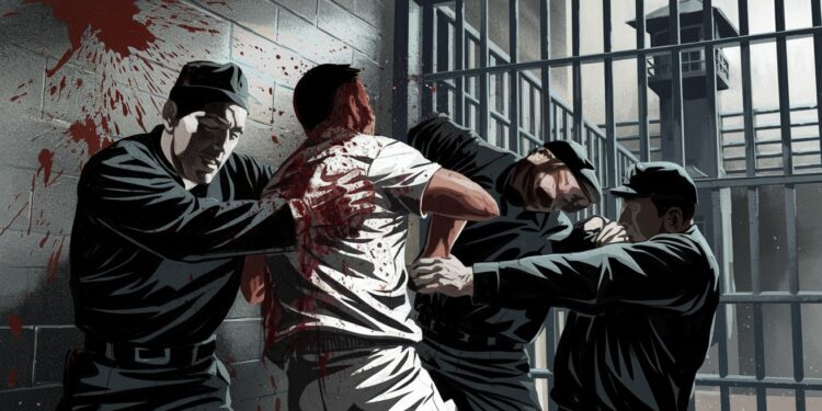 Vidéos choquantes : Un détenu battu à mort par des surveillants pénitentiaires - Viral Mag Des images choquantes montrent un détenu afro américain violemment battu par des agents pénitentiaires dans une prison près de New York avant son décès Viral Mag