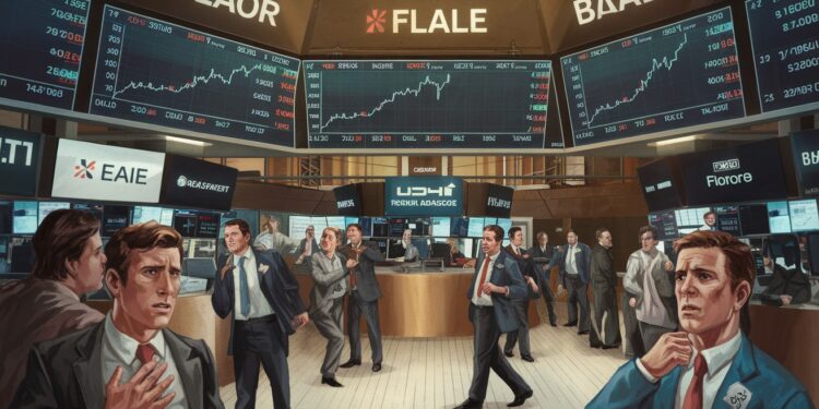 Wall Street plonge, plombée par les géants de la tech - Viral Mag La Bourse de New York dévisse entraînée par la chute des valeurs technologiques comme Nvidia Meta et Netflix Les investisseurs guettent linflation   Viral Mag