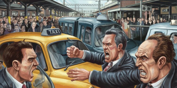 Affrontement Entre Taxis et VTC : La Guerre Fait Rage à Moûtiers - Viral Mag Tensions exacerbées dans la vallée de la Tarentaise  taxis et VTC saffrontent violemment devant les clients à la gare de Moûtiers Découvrez les dessous de ce conflit qui secoue le monde du transport   Viral Mag