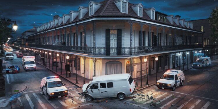 Attaque terroriste au véhicule-bélier à la Nouvelle-Orléans - Viral Mag Une attaque terroriste au véhicule bélier a fait au moins 10 morts et 35 blessés lors du Nouvel An à la Nouvelle Orléans Lassaillant affilié à lÉtat islamique a été abattu Viral Mag