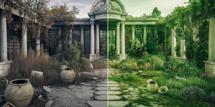 Avant/après : La Métamorphose Spectaculaire d’un Jardin Parisien - Viral Mag Découvrez lincroyable transformation dun jardin parisien désolé en un véritable éden luxuriant Les images avantaprès vous laisseront bouche bée Viral Mag