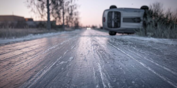 Chaos routier dans l’est à cause du verglas : un mort et de nombreux blessés - Viral Mag Routes verglacées dans lest de la France  nombreux accidents un mort en Alsace Vigilance orange neige verglas prudence extrême recommandée   Viral Mag