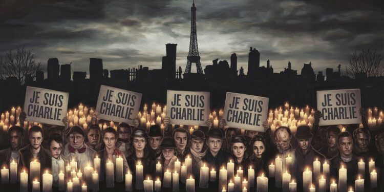 Lors dune conférence émouvante Charlie Hebdo et le Crif ont rassemblé 1500 personnes pour honorer les 17 victimes des attaques terroristes de janvier 2015 ravivant la résistance face à lislamisme radical   Viral Mag