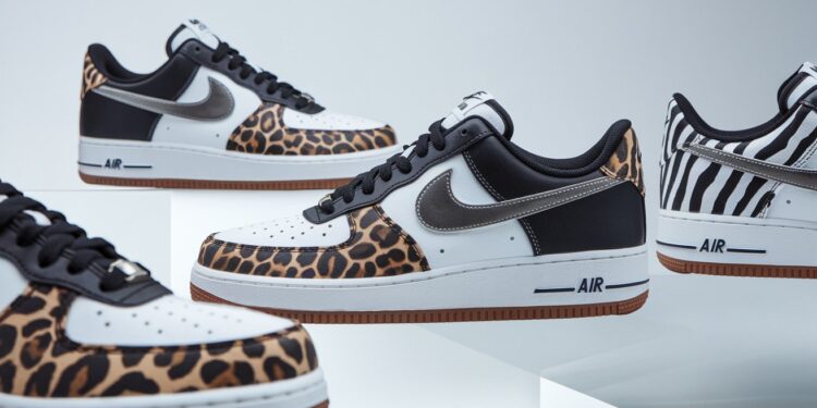 Découvrez La Nike Air Force 1 Low Animal Print : Un Style Sauvage ! - Viral Mag La nouvelle Nike Air Force 1 Low Animal Print réinvente licône du streetwear avec des motifs léopard et zèbre captivants Un must have audacieux Viral Mag