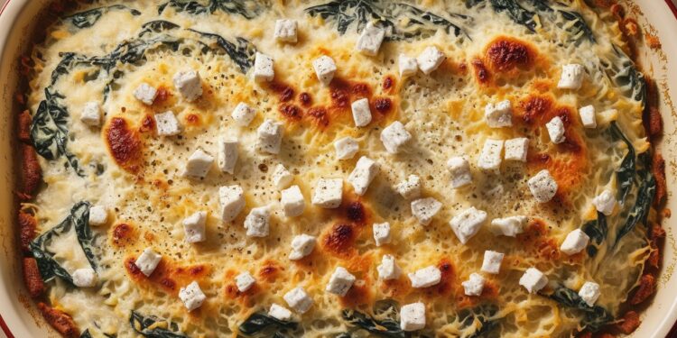 Délice Crémeux aux Épinards et Feta : La Recette Incontournable - Viral Mag Découvrez notre recette inratable de gratin aux épinards feta et riz parfaite pour un repas végétarien savoureux et réconfortant Facile à préparer et riche en saveurs    Viral Mag