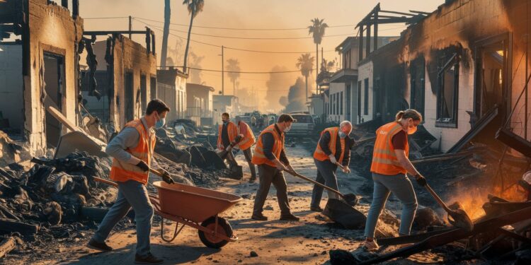 Des Bénévoles Déblaient Les Rues de Los Angeles, Ravagées Par Les Flammes - Viral Mag En dépit des incendies qui font rage à Los Angeles des volontaires se mobilisent pour nettoyer les décombres calcinés dans le quartier huppé de Pacific Palisades   Viral Mag