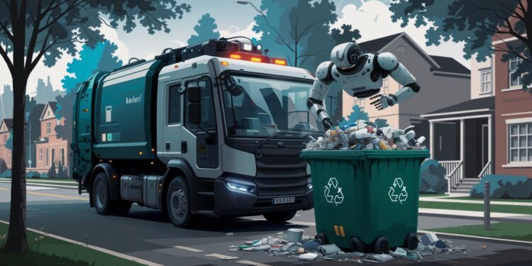 De nouveaux camions équipés dune IA repèrent les batteries inflammables dans les déchets recyclables pour éviter de plus en plus de feux   Viral Mag