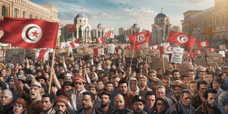 Des centaines de Tunisiens manifestent pour la libération d’Abir Moussi - Viral Mag Une manifestation a eu lieu samedi en Tunisie pour réclamer la libération dAbir Moussi opposante politique emprisonnée depuis octobre Découvrez les revendications des manifestants   Viral Mag