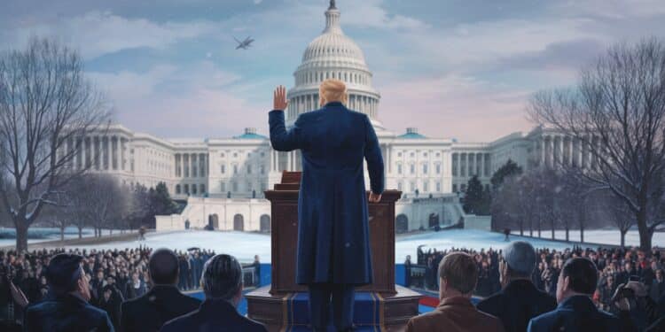 Lancien président Donald Trump a été investi pour un second mandat à la Maison Blanche lors dune cérémonie à Washington DC Le président controversé a prononcé un discours musclé   Viral Mag