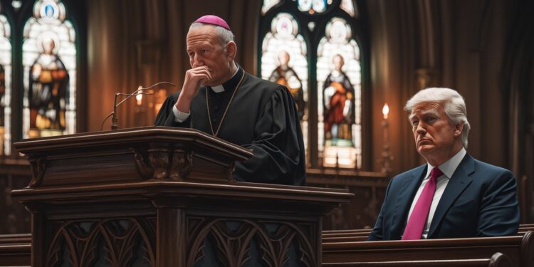 Donald Trump exhorté à la miséricorde par une évêque - Viral Mag Lors de linvestiture de Donald Trump lévêque de Washington la exhorté à faire preuve de miséricorde envers les minorités et les immigrés Viral Mag