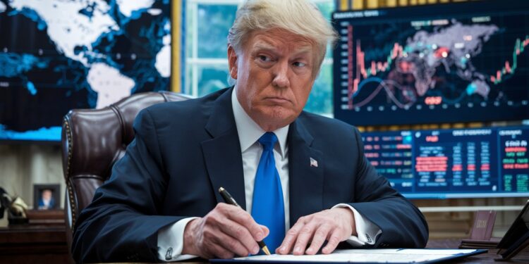 Donald Trump : Ses Annonces Économiques Inquiétantes - Viral Mag Le nouveau président américain Donald Trump multiplie les décisions économiques controversées dès son arrivée au pouvoir suscitant linquiétude Viral Mag