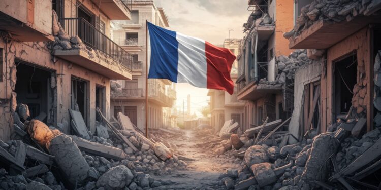 En visite à Beyrouth Emmanuel Macron revient sur les lieux de lexplosion de 2020 qui a dévasté un quartier Un retour 4 ans plus tard   Viral Mag