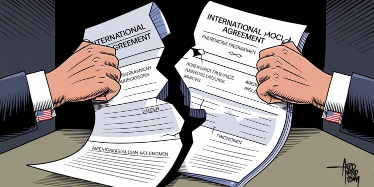 Etats-Unis : Retrait De L’Accord Sur La Taxation Minimale Des Multinationales - Viral Mag Donald Trump retire les Etats Unis de laccord international sur la taxation minimale des multinationales de 15 LUE regrette cette décision Viral Mag