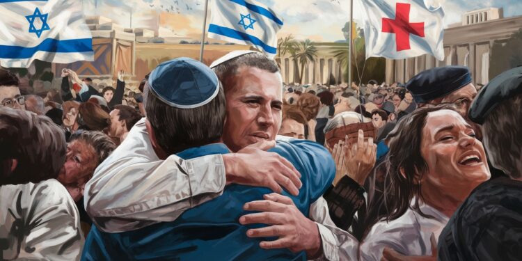 Des scènes poignantes ont eu lieu à Tel Aviv lors de la libération de trois otages israéliennes détenues à Gaza Découvrez les réactions bouleversantes   Viral Mag