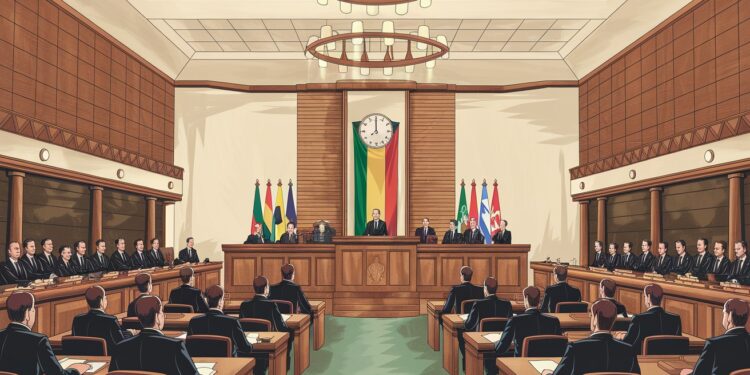 Gabon : Adoption du Nouveau Code Électoral par le Parlement - Viral Mag Le Parlement de transition au Gabon a adopté le nouveau code électoral une étape cruciale vers le retour à un régime civil après le coup dÉtat de 2023   Viral Mag