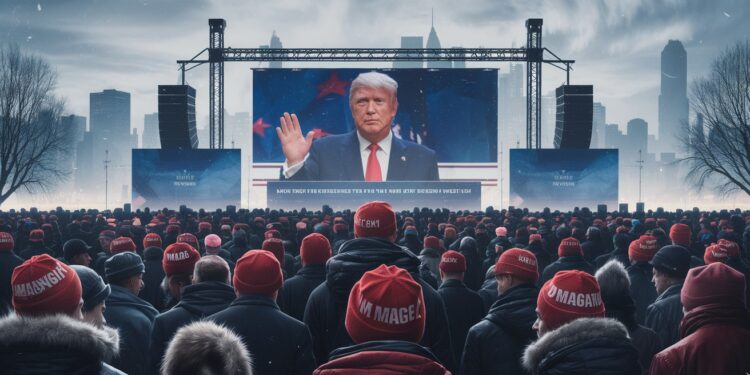 Investiture de Trump 2024 : Ses Partisans Bravent le Froid Glacial - Viral Mag Malgré un froid polaire à Washington des milliers de fidèles supporters de Donald Trump font la queue dès laube pour assister à la cérémonie dinvestiture historique   Viral Mag