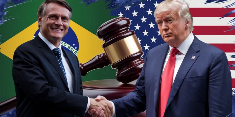Jair Bolsonaro compte sur Trump pour revenir dans la course politique - Viral Mag Lex président brésilien Bolsonaro espère que Donald Trump laidera à annuler sa disqualification politique suite aux accusations de complot   Viral Mag