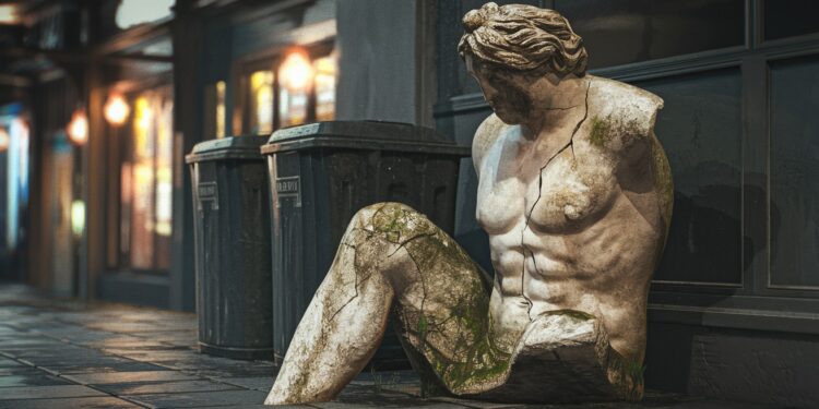 Une étrange statue antique retrouvée près de poubelles à Thessalonique suscite lintérêt des archéologues La police ouvre une enquête sur son origine   Viral Mag