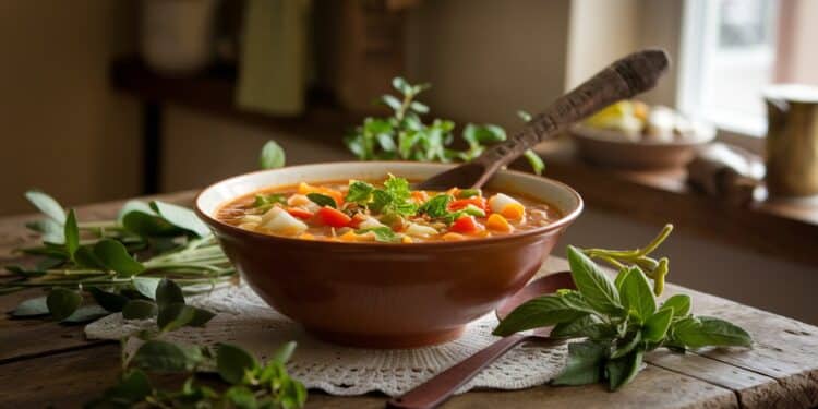 Découvrez la recette secrète de Stanley Tucci pour une vie saine et épanouie  une délicieuse soupe minestrone réconfortante et nutritive   Viral Mag