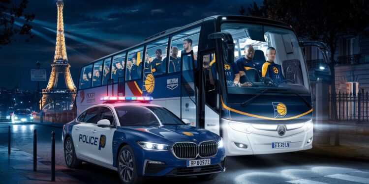Découvrez comment les escortes policières parisiennes ont émerveillé lentraîneur des Indiana Pacers lors de leur visite dans la Ville Lumière   Viral Mag