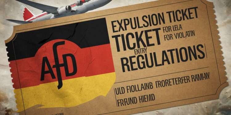 En pleine campagne électorale le parti dextrême droite AfD distribue des tracts en forme de billet dexpulsion pour les migrants illégaux suscitant lindignation   Viral Mag