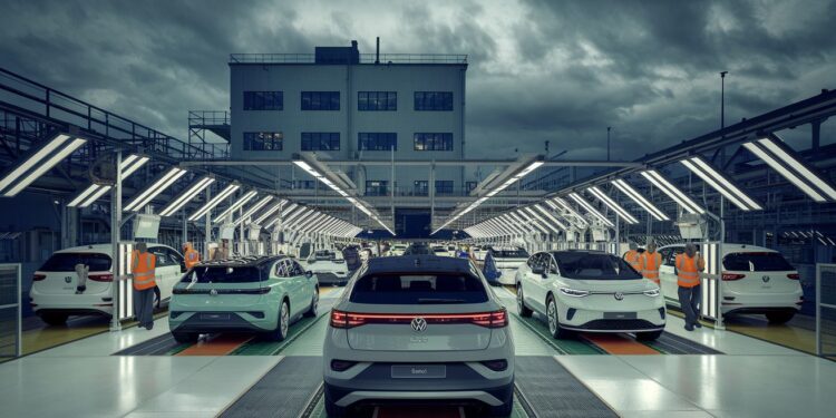 L’Allemagne face au désarroi économique : le défi d’Olaf Scholz - Viral Mag A Wolfsburg fief historique de Volkswagen le chancelier allemand Olaf Scholz tente de convaincre quil peut relancer le pays malgré la crise économique et le plan social massif du constructeur automobile Viral Mag