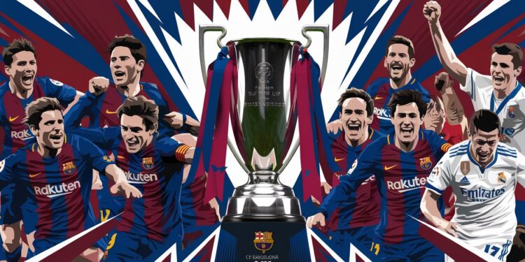 Le Barça Triomphe Face au Real Madrid en Supercoupe d’Espagne - Viral Mag Dans une finale palpitante le FC Barcelone a renversé le Real Madrid 5 2 pour remporter la Supercoupe dEspagne Découvrez les réactions des entraîneurs et des joueurs après ce match spectaculaire   Viral Mag