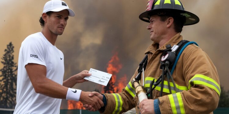 Après sa victoire à lOpen dAustralie Taylor Fritz annonce un généreux don pour aider les Californiens touchés par les incendies   Viral Mag