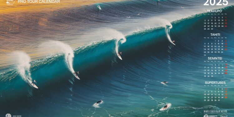 Le Calendrier Excitant du Circuit Pro de Surf 2025 - Viral Mag Découvrez le calendrier captivant du circuit pro de surf 2025 avec 11 manches palpitantes à travers le monde et des play offs aux îles Fidji Viral Mag