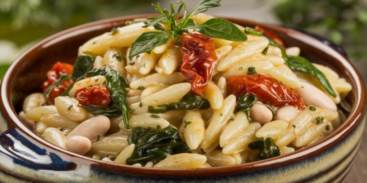 Découvrez notre recette dorzo crémeux aux haricots blancs et tomates séchées un plat savoureux sain et facile à réaliser chez vous    Viral Mag