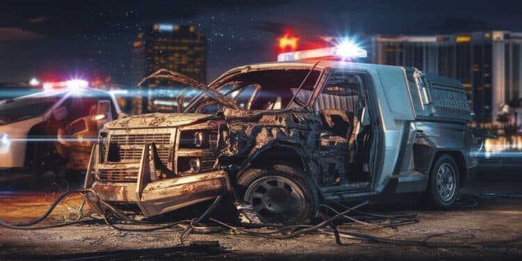 Le Mystère De L’Explosion De La Tesla Cybertruck À Las Vegas - Viral Mag Un militaire retrouvé mort après lexplosion mystérieuse de son Cybertruck Tesla à Las Vegas souffrant de stress post traumatique Récit dun drame troublant aux motivations complexes   Viral Mag