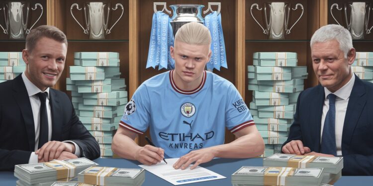 Découvrez les détails du nouveau contrat astronomique dErling Haaland avec Manchester City Un demi milliard sur 9 ans les dessous de cet accord pharaonique   Viral Mag