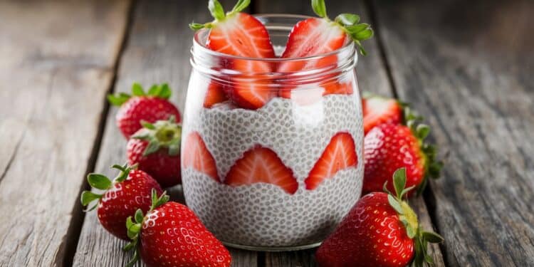 Le Pouding au Chia et aux Fraises : Un Délice Anti-Inflammatoire - Viral Mag Découvrez la recette révolutionnaire du pouding au chia et aux fraises un petit déjeuner sain et anti inflammatoire Apprenez comment le préparer facilement chez vous    Viral Mag