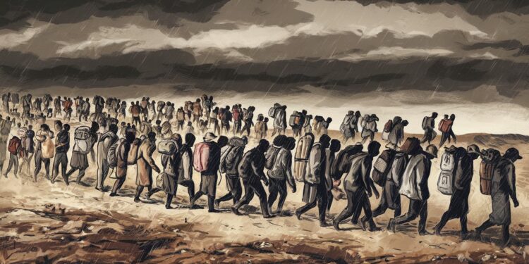 Le Soudan du Sud Submergé par un Million de Réfugiés Fuyant la Guerre - Viral Mag Le conflit meurtrier au Soudan a poussé plus dun million de personnes à fuir vers le Soudan du Sud voisin mettant à rude épreuve les ressources de ce pays fragilisé LONU tire la sonnette dalarme face à cette crise humanitaire de grande ampleur Viral Mag