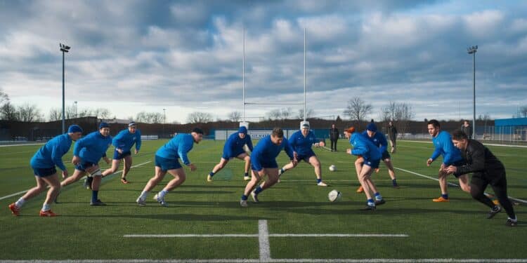 Le XV de France Entame la Préparation du Tournoi des Six Nations - Viral Mag Les Bleus effectuent leur premier entraînement à Marcoussis en vue du Tournoi des Six Nations Retour dAuradou et Jegou plusieurs cadres au repos Viral Mag