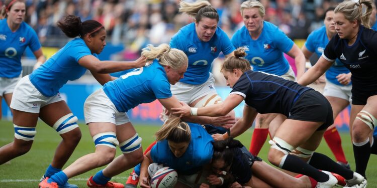 Malgré une bonne phase de poules léquipe de France féminine de rugby à 7 a été lourdement battue par la Nouvelle Zélande en demi finales du tournoi de Perth Retour sur leur parcours   Viral Mag