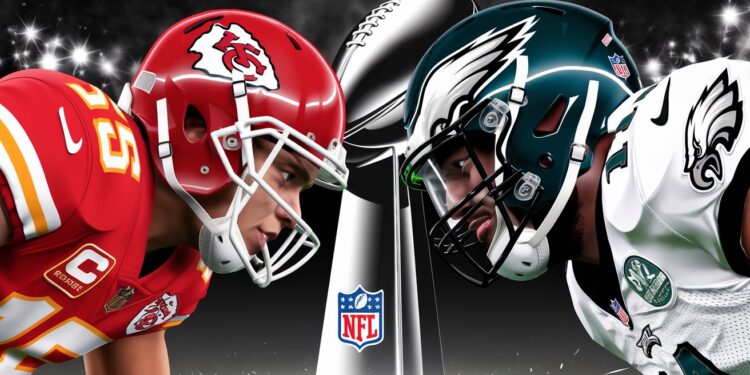 Les Kansas City Chiefs et Philadelphia Eagles s’affrontent au Super Bowl - Viral Mag Les Chiefs visent un 3e titre consécutif une première dans lhistoire de la NFL mais devront déjouer la redoutable défense des Eagles   Viral Mag