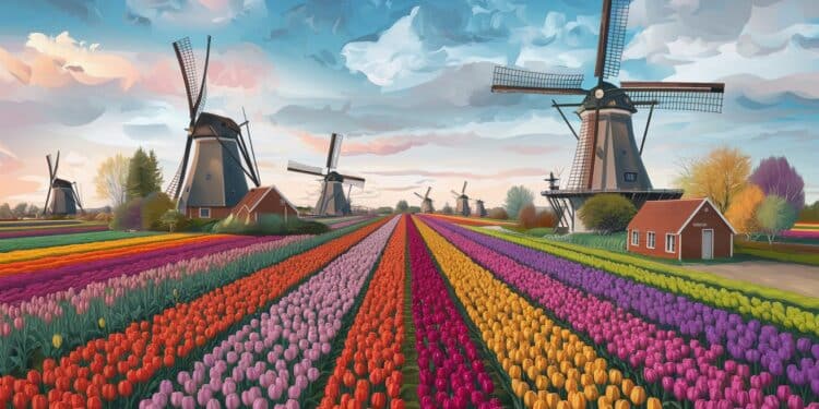 Les Secrets des Champs de Tulipes en Hollande - Viral Mag Découvrez les plus beaux endroits pour admirer les légendaires champs de tulipes hollandais Conseils astuces et lieux incontournables Viral Mag