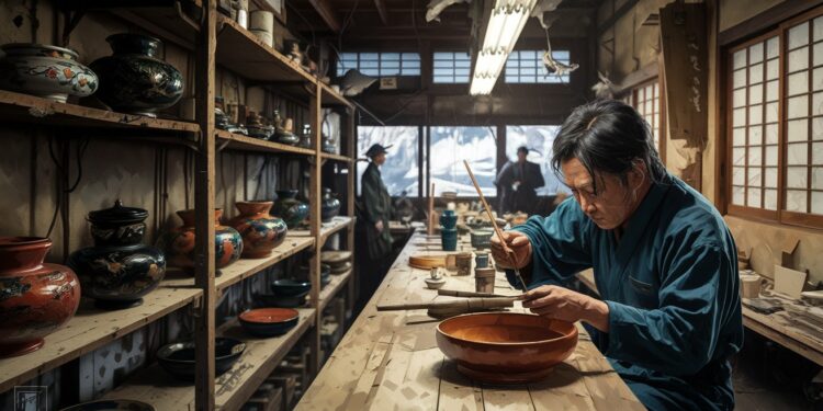 Un an après un séisme dévastateur les artisans de laque de Wajima au Japon gardent espoir et sefforcent de faire perdurer leur art ancestral malgré ladversité   Viral Mag