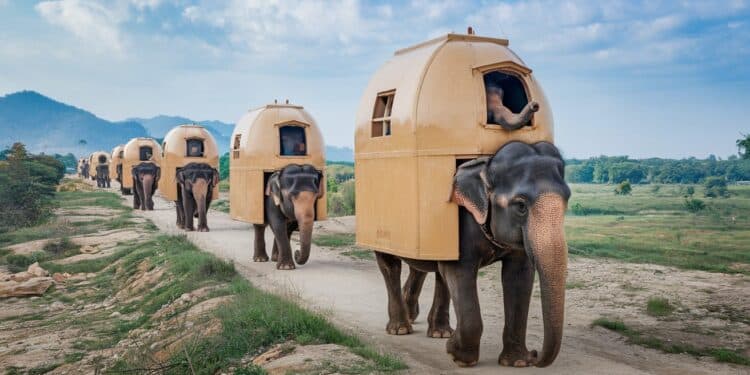 L’incroyable périple de 20 éléphants à travers l’Inde - Viral Mag 20 éléphants libérés de lexploitation forestière entament un périple de 3200 km à travers lInde pour rejoindre un immense zoo privé Une aventure unique    Viral Mag