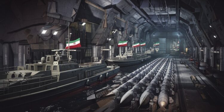 L’Iran Dévoile un Impressionnant Dépôt Souterrain de Navires de Guerre - Viral Mag LIran a révélé un immense dépôt souterrain abritant des dizaines de navires dassaut lanceurs de missiles suscitant linquiétude sur la scène internationale Viral Mag