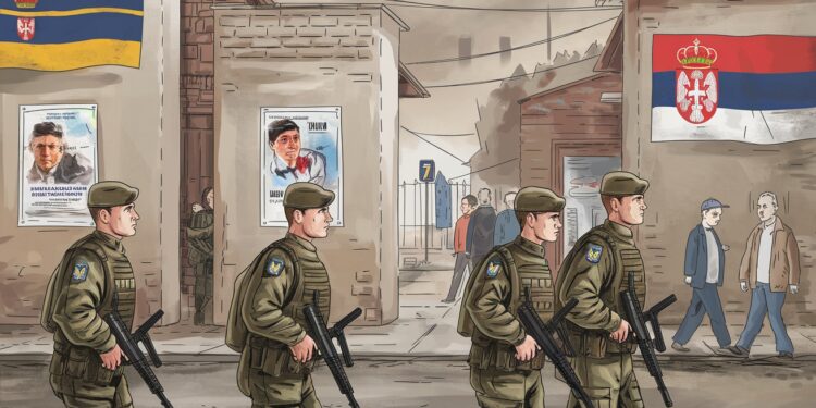 À lapproche des législatives la Kfor force de maintien de la paix dirigée par lOtan au Kosovo a déployé plus de 200 soldats supplémentaires pour renforcer sa présence en prévision de tensions   Viral Mag