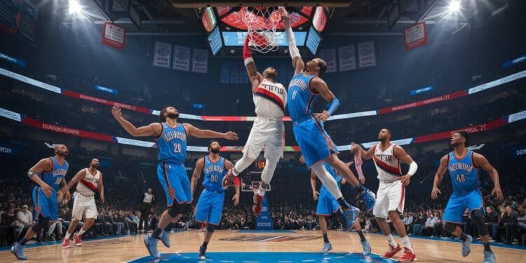 Portland Trail Blazers vs Oklahoma City Thunder : Prédictions - Viral Mag Le match NBA entre Portland et OKC sannonce déjà palpitant  Découvrez nos prédictions et analyses à quelques jours de ce choc tant attendu   Viral Mag