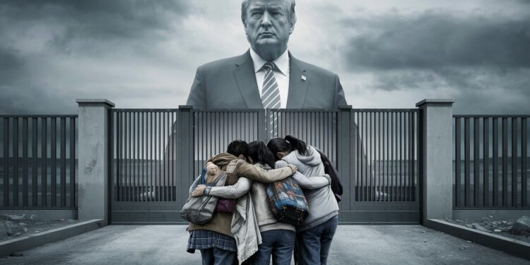 Première décision de Trump : Annulation des rendez-vous pour les migrants - Viral Mag Pleurs à la frontière américaine  Trump annule les rendez vous dasile et promet dexpulser des millions détrangers illégaux Désespoir des migrants   Viral Mag