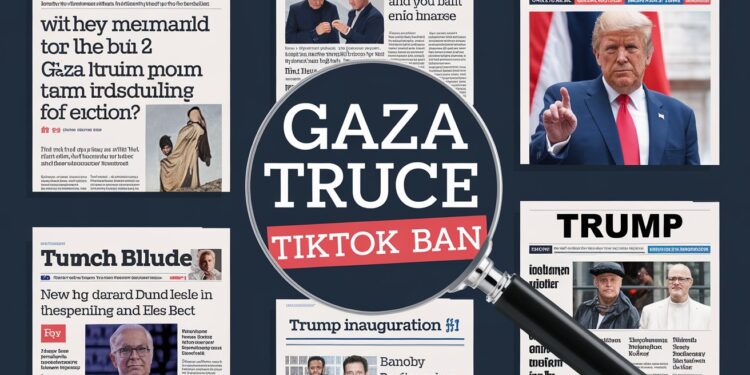 Trêve à Gaza, Interdiction de TikTok, Investiture de Trump : Les Actualités Marquantes - Viral Mag Laccord de trêve à Gaza linterdiction de TikTok aux États Unis et linvestiture de Donald Trump dans un froid glacial  décryptage des actualités phares du week end   Viral Mag