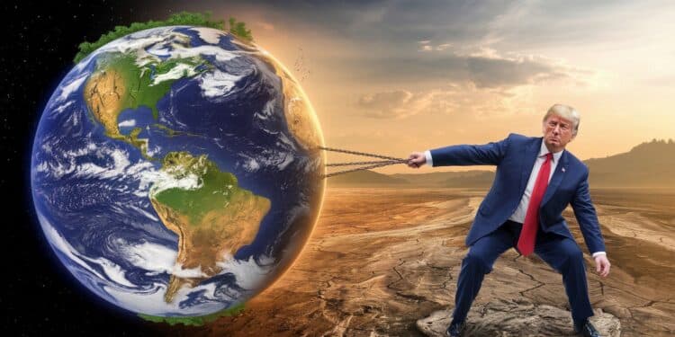 Trump Amorce un Revirement Radical sur l’Action Climatique - Viral Mag Sortie de laccord de Paris état durgence énergétique Trump opère un virage à 180° sur le climat menaçant les efforts mondiaux Découvrez les détails Viral Mag