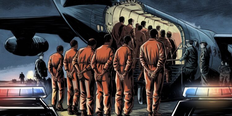 Trump Annonce l’Expulsion de Centaines de Migrants Criminels - Viral Mag Trois jours après son investiture Donald Trump annonce larrestation et lexpulsion dune vague de migrants clandestins Lire la suite Viral Mag