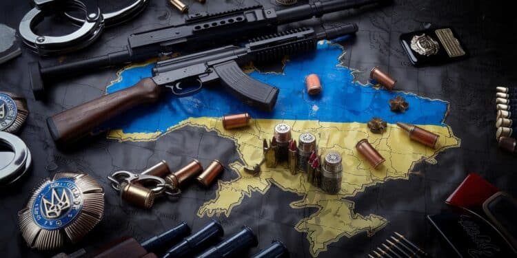 Ukraine : Vaste Opération Policière Contre Le Trafic D’armes Illégal En Pleine Guerre - Viral Mag La police ukrainienne a mené une opération massive impliquant plus de 1000 perquisitions pour démanteler des réseaux de trafic darmes un fléau grandissant depuis le début de la guerre avec la Russie Détails   Viral Mag