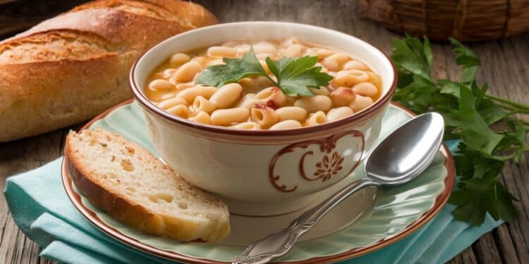 Découvrez notre recette réconfortante de soupe aux haricots blancs et pâtes idéale pour les froides soirées dhiver Facile à préparer et riche en saveurs elle ravira toute la famille    Viral Mag